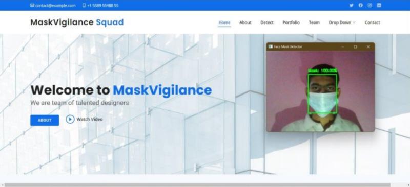 Face Mask Detection Project Image